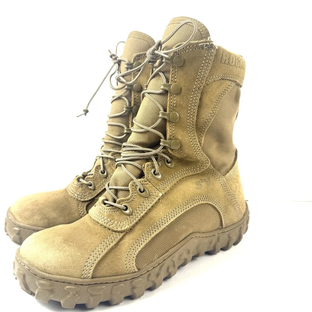 Rocky S2V Special Ops Boots 7.5 R Brown Coyote Insulated USA Vibram RKC055